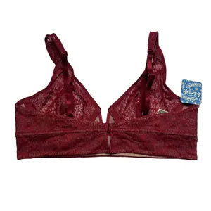 NEW Intimately Free People Red Tameeka Underwire Lace Bra Berry Women's Small thumbnail 4