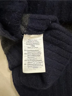 Madewell Inland Striped Turtleneck Sweater Coziest Yarn – Heather Platinum – XS thumbnail 7