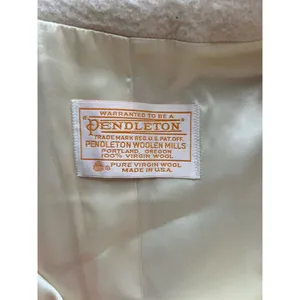 Pendleton Women's Long Wool Overcoat Beige Double-Breasted Size M Standa… thumbnail 10