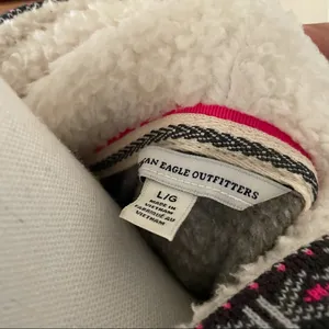 American Eagle gray zip up hoodie jacket thumbnail 6
