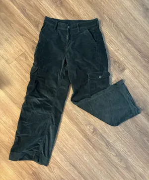 American Eagle Short Black Pants Cargo 12 thumbnail 1