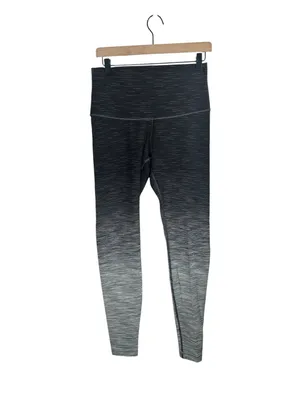 Lululemon Wunder Under Hi Rise Ombre Melange Leggings 12 Black‎ Deep Coal thumbnail 3