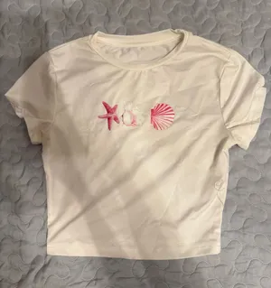 Shein Crop Top White thumbnail 1