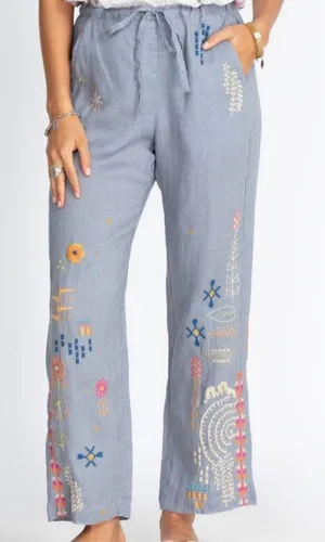 Johnny Was Elektra Linen Pants Size XS. NWT thumbnail 1