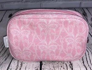 Crabtree & Evelyn Pink Cosmetic Case Makeup Bag thumbnail 1