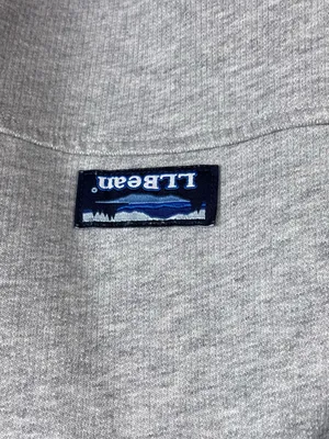 L.L. Bean Women's Soft Cotton Rugby Shirt Size XL Heather Grey Chambray Preppy thumbnail 4