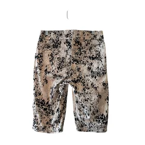 Nine West White Multi Animal Print Capri Pants Women Sz 8 thumbnail 2