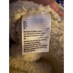 ON 34th Bouclé Crewneck Sweater Cream Large Wool Blend MSRP $69.50 thumbnail 4