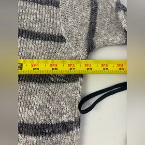 Free People Gray Striped Oversized Tunic Sweater Small EUC‎ thumbnail 7