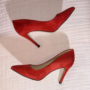Saks Fifth Avenue Size 6 Burnt Orange Heels thumbnail 8