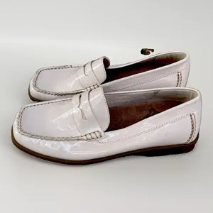 A2 by Aerosoles Two Sew Womens 8.5 B Pink Patent Penny Loafers Square Toe‎ Flat thumbnail 2