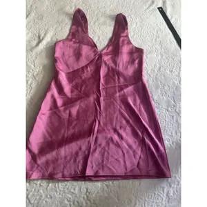 Nasty Gal Satin V Neck Ruched Bust Mini Dress SIZE 10 thumbnail 8