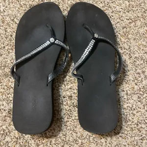 Black Platform Flip Flops Size 10 thumbnail 1