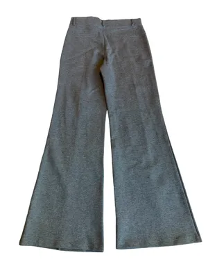Quince Charcoal Ultra Stretch Ponte Flare Leg Trouser Pants Front Medium Women's thumbnail 8