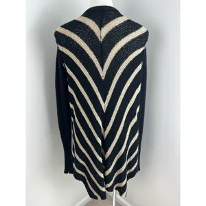Free People Circle Back Striped Chevron Cardigan Small thumbnail 4