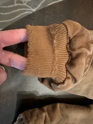 Carhartt J141-211 Washed Duck Sierra Sherpa Lined Jacket Sz Large L Tall Tan thumbnail 3