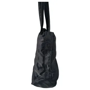 Lauren Ralph Lauren Monogram Black Nylon Multi Pocket Tote Shoulder Bag thumbnail 3