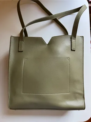 Pixie Mood Olive Tote with V-Notch Top thumbnail 5