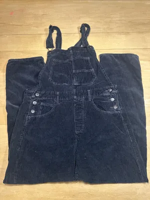 Free People Ziggy Corduroy Overalls Sz S thumbnail 4