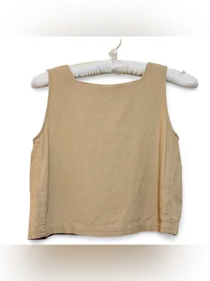 Talbots Women’s Linen Blend Sleeveless Square Neck Crop Top Size XS thumbnail 11