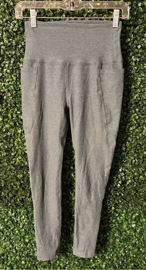 Beyond Yoga High Rise 24 Inch Length Leggings Size Small Blue Green thumbnail 1