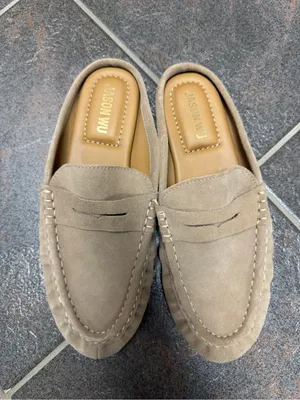 Jason Wu Meeky Suede Leather Backless Slip On Mules Slides Womens Shoes Tan 8 thumbnail 10
