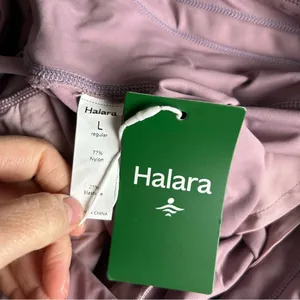 Halara NWT Plush High Waisted Drawstring Side Pocket Plain Full Length Joggers thumbnail 5