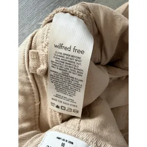 Aritzia Wilfred Free 00 Straight Leg Twill Pants Beige thumbnail 6