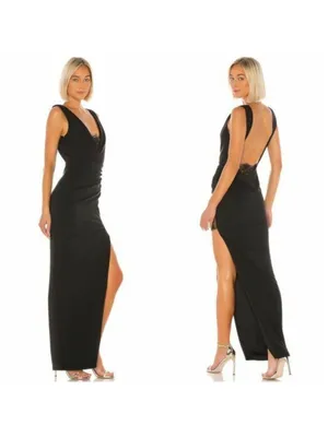 Katie May x Noel and Jean The Unexpected Gown Black thumbnail 2