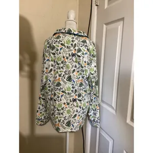 BedHead Pajamas Womens Large Tropical Jungle Print Cotton Sleep Shirt Top L thumbnail 3