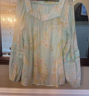 LC Lauren Conrad Aqua shirt thumbnail 1