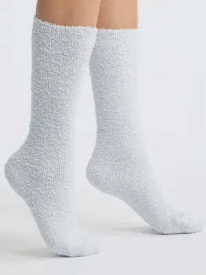 SKIMS Cozy Crew Socks PACKAGED Textured Zen Blue Sold Out NIP thumbnail 1