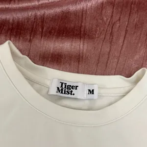 Tiger Mist Graphic White Crop Top thumbnail 4