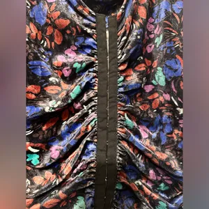 Free People velvet corset top black size L thumbnail 2