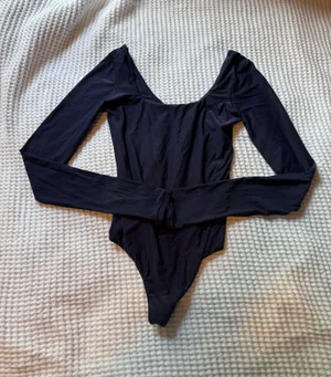 aerie smoothez long sleeve bodysuit thumbnail 1