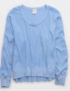American Eagle Arie Longsleeve Waffle Shirt thumbnail 1