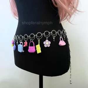 Harajuku Y2K Dopamine Dollcore Handmade Chain Belt, Fits 21-40 Inches, X7GA1408 thumbnail 5
