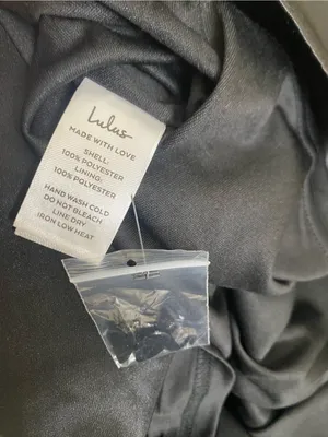 Lulu's Black Strapless Beaded Satin Mini Dress thumbnail 7