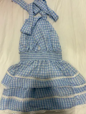 Gingham dress Blue thumbnail 1
