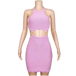 LOVERS + FRIENDS Francesca Knit Mini Dress, Bubble Gum Pink, Large thumbnail 5