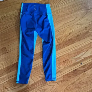 WILO The Label Colorblock High Waisted Leggings XS Blue Athletic Yoga Pants thumbnail 3