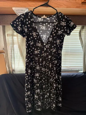 See You Monday Black Floral Dress thumbnail 1