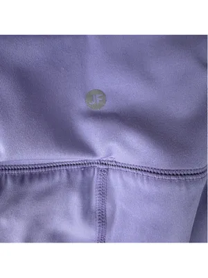 Joe Fresh Active High Waist Capri Leggings Large Purple Lilac Cropped Workout thumbnail 4
