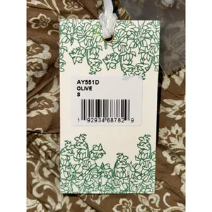 NWT Tuckernuck Hyacinth House Russell Moss Printed Olive Green Mini Dress Size S thumbnail 14