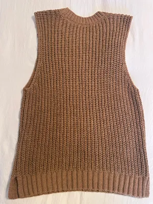 Abercrombie and Fitch Brown Sweater Tank Top thumbnail 3