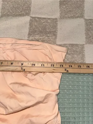 Abercrombie & Fitch peach strapless dress Modal Blend Collection size Medium Tal thumbnail 3