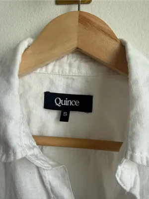 Quince White 100% Linen Oversized Button Down Shirt Womens Small thumbnail 5