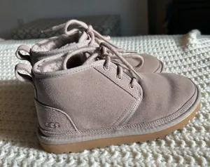 UGG Neumel Lace Up Ankle Winter Boots in Oyster Size 5 thumbnail 4