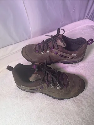 Merrell Brown with Purple Accent Women's Trail Shoe thumbnail 3