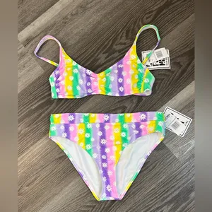 California Sunshine Colorful Tie-Dye Bikini Set thumbnail 2